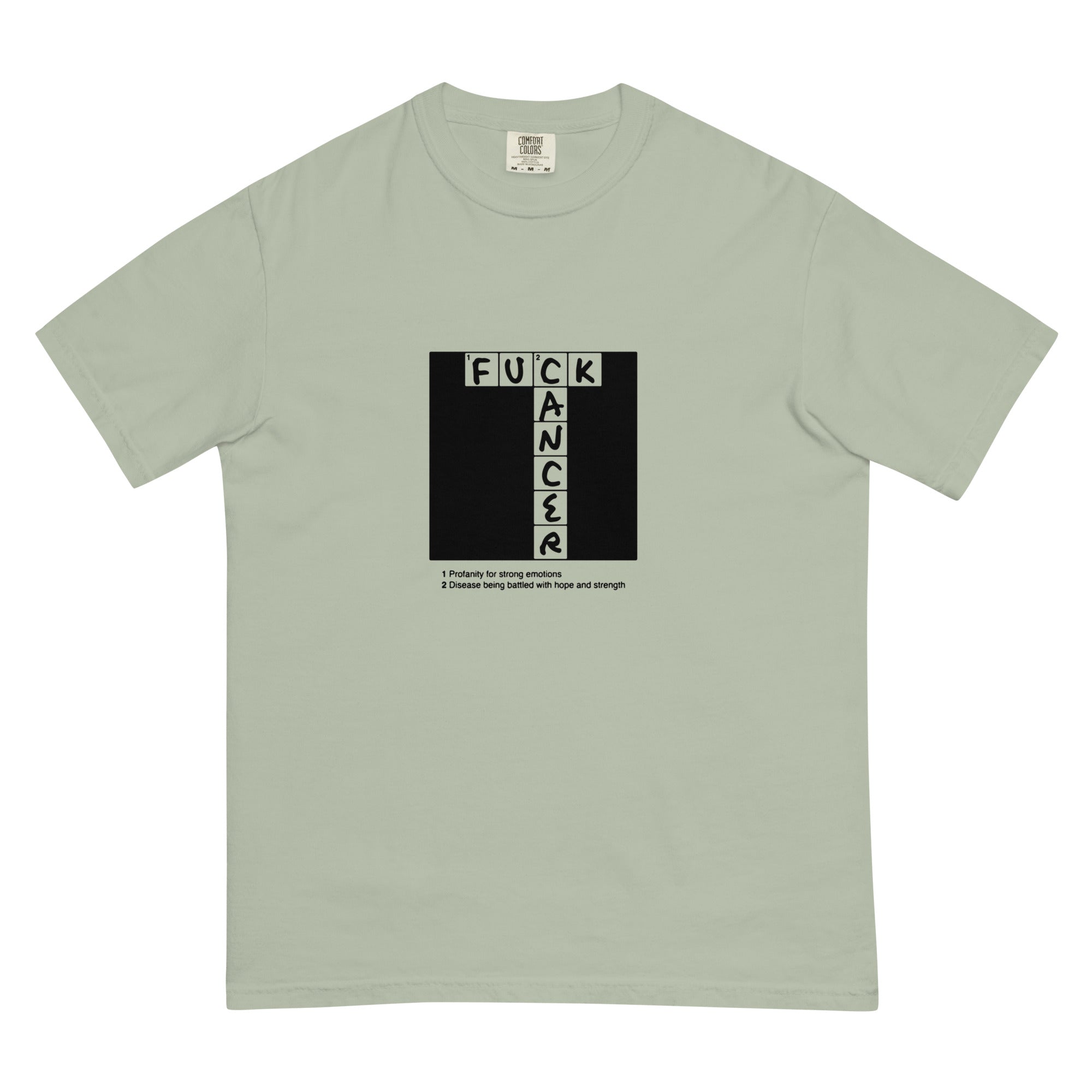 F Cancer Black Crossword T-Shirt